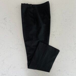 Windsmoor Hi Rise Straight Leg Lined Wool Poly Blend Trousers Charcoal Grey Sz 8